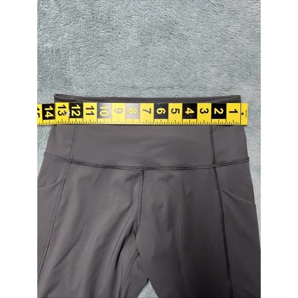 Greyson High Waisted Leggings Womens M Gray  Stretch Gym Activewear Pockets - Picture 10 of 14